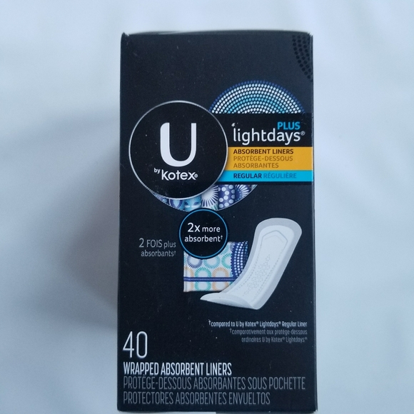 Kotex Bath & Body 52 New Kotex Lightdays Regular Panty Liners